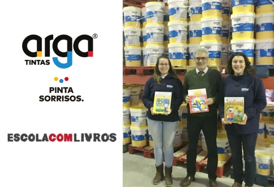 argatintas®: mecenas do projeto “Escola com livros”