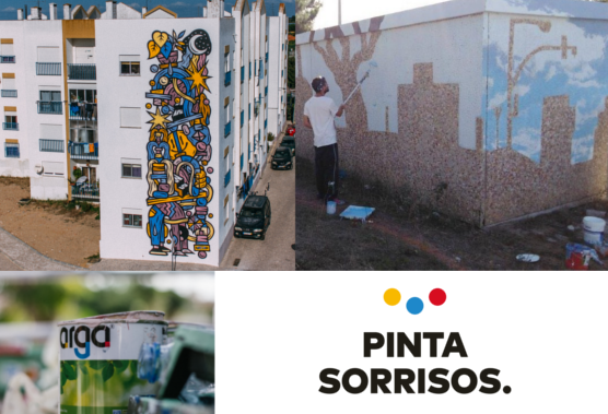 argatintas® ajuda junta de freguesia Quinta do Anjo a concretizar projeto de Arte Urbana 